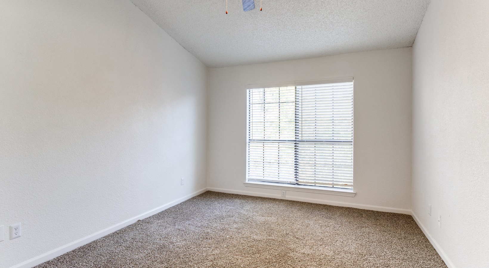 empty room with carpet and window at The  Laney